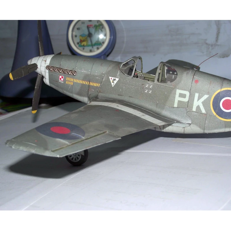 Модель горячей бумаги истребитель США P-51D MUSTANG III масштаб 1:33 3d модели-головоломки