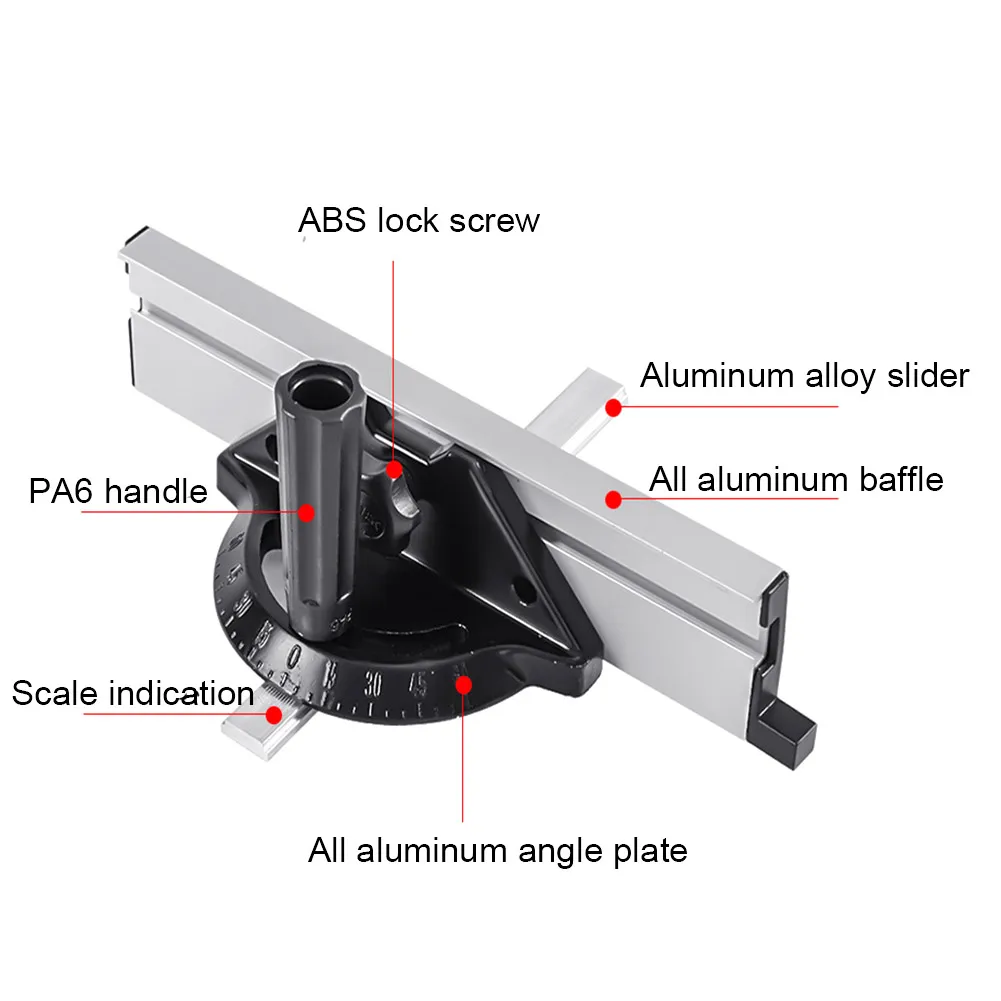 

Router For Table Saw Angle Plate Ruler Push Block Multifunction Fence System Woodworking Tools Universal Miter Gauge Adjustable