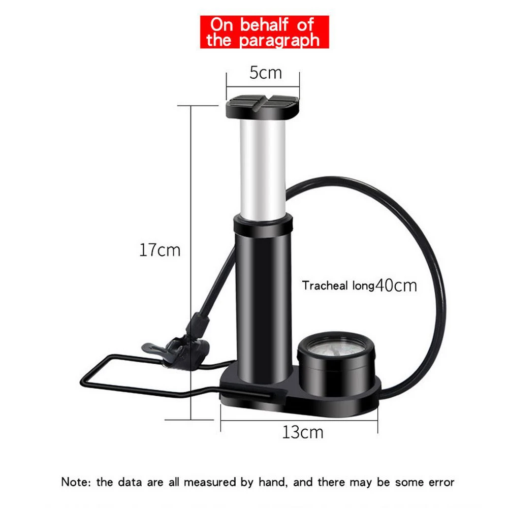 Насос для мотоцикла и велосипеда с манометром портативный напольный воздушный