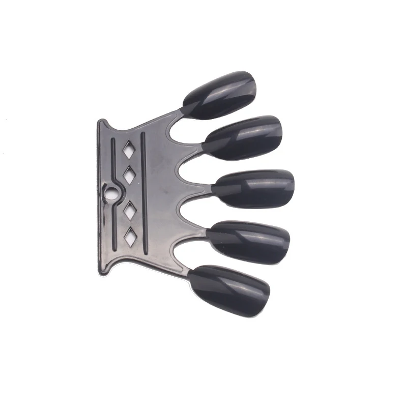 5x10 шт цветные накладные ногти Корона Цвет карты прозрачный натуральный цвет