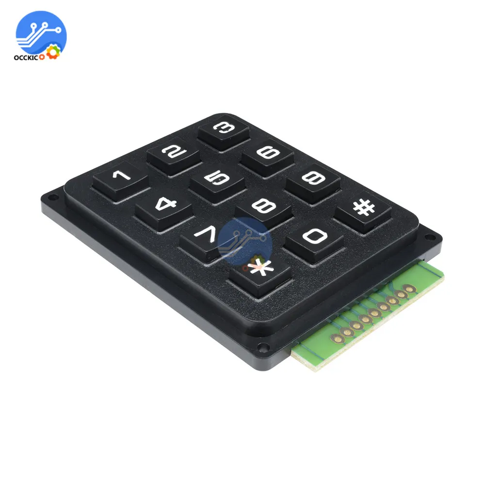 3x4 Матрица 12 клавиш кнопочная клавиатура PCB макет переключатель модуль микроконтроллер для Arduino Diy Kit