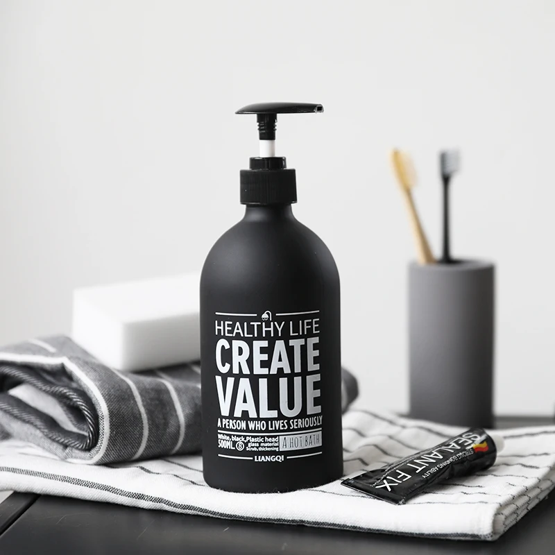 500 мл диспенсер мыла Стекло бутылка для шампуня хранения жидкого лосьон