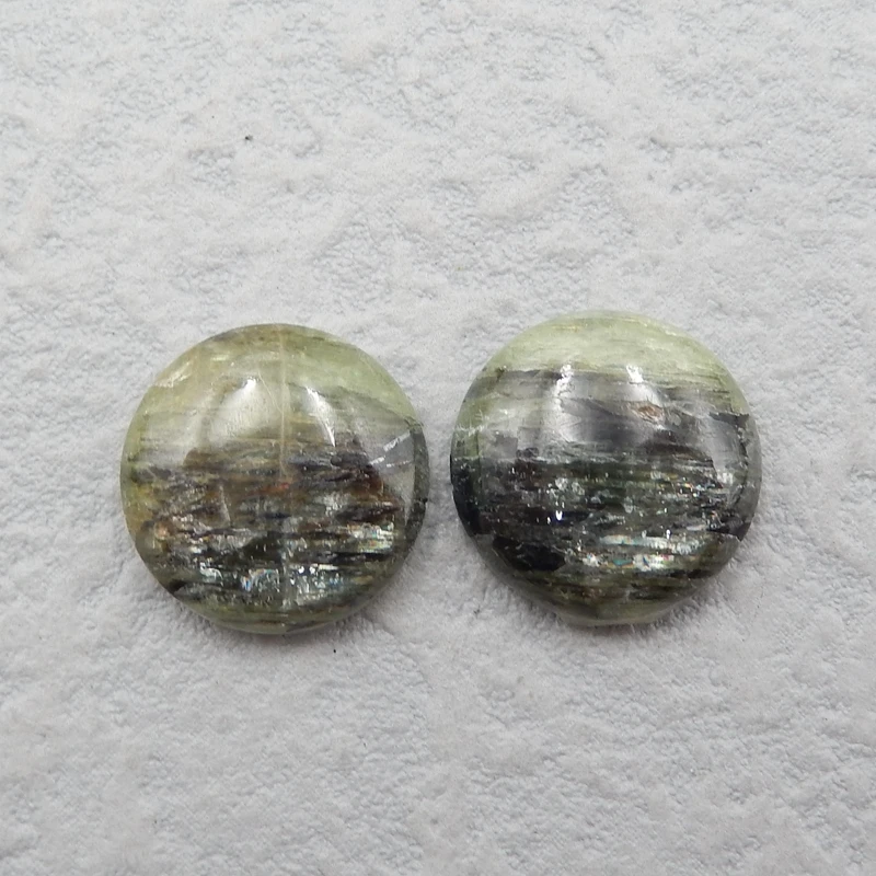 Semiprecious Gems Natural Green Kyanite Handmade Nugget earrings Pairs 14x4mm4.4g | Украшения и аксессуары