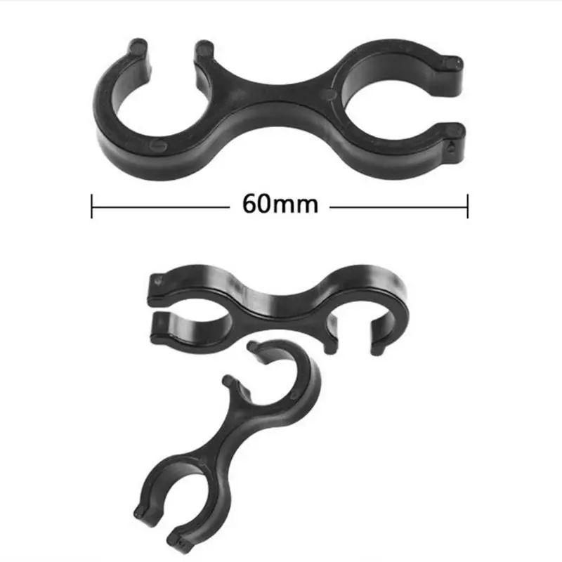 Портативная трость для трекинга 8 форм зажим аксессуар черный|Трекинговые палки|