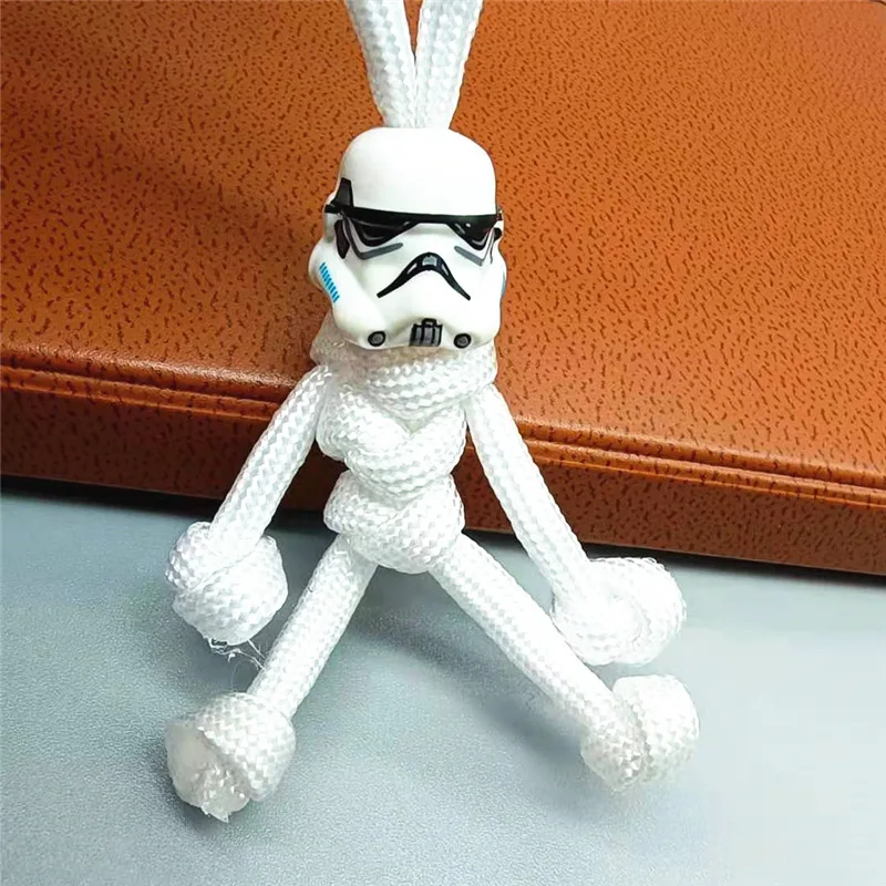 Мода строительный блок брелок мотоцикл шлем кулон плетеные веревки Паракорд Buddy