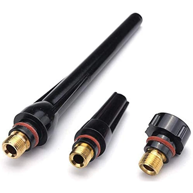 

55PCS TIG Welding Torch Accessories Kit Alumina Nozzle Stubby Gas Lens 10 Pyrex Cup Kit for TIG WP-17/18/26