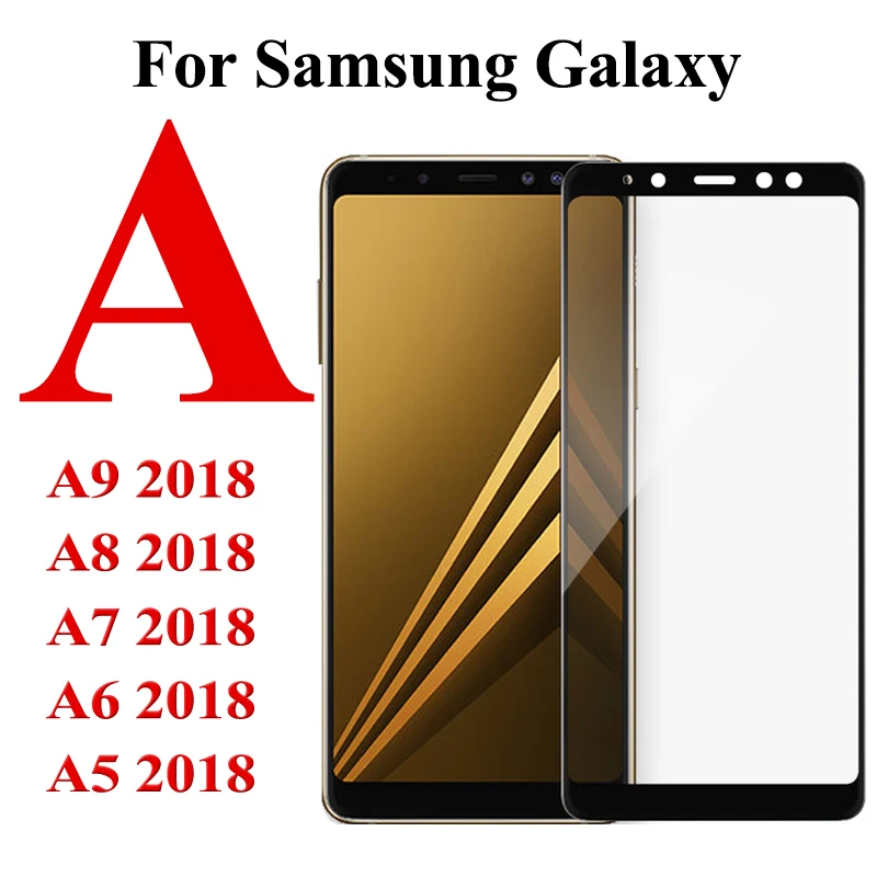 Защитная пленка для экрана Samsung Galaxy A6 2018 A9 A8 A7 A5 из закаленного стекла 9H 6 7 8 9 5 |