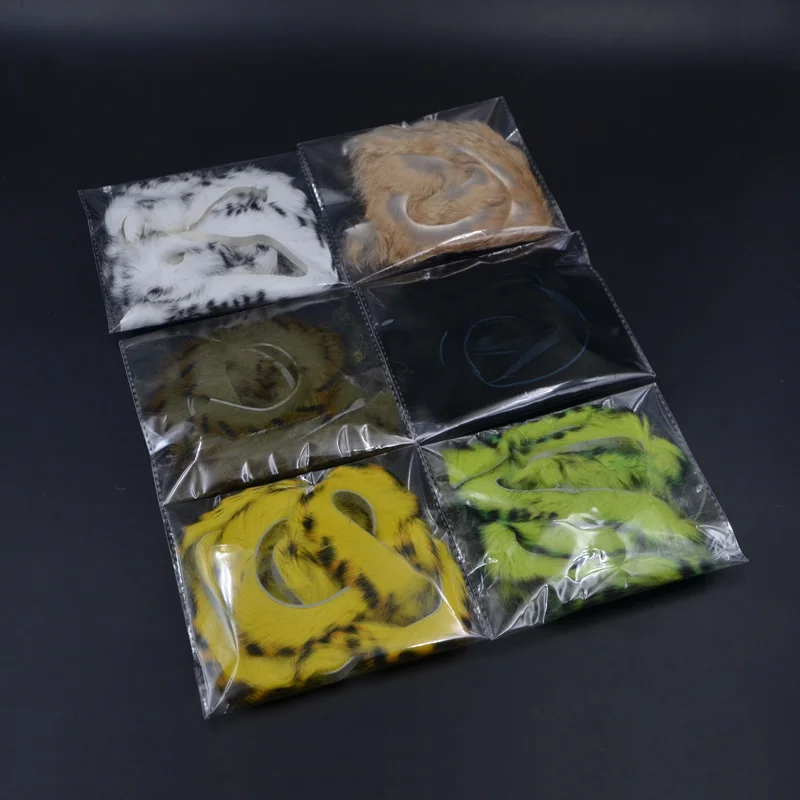 6 видов цветов 2 метра прямой крой зарезанные полосы Zonker форель бас мухи мобильный