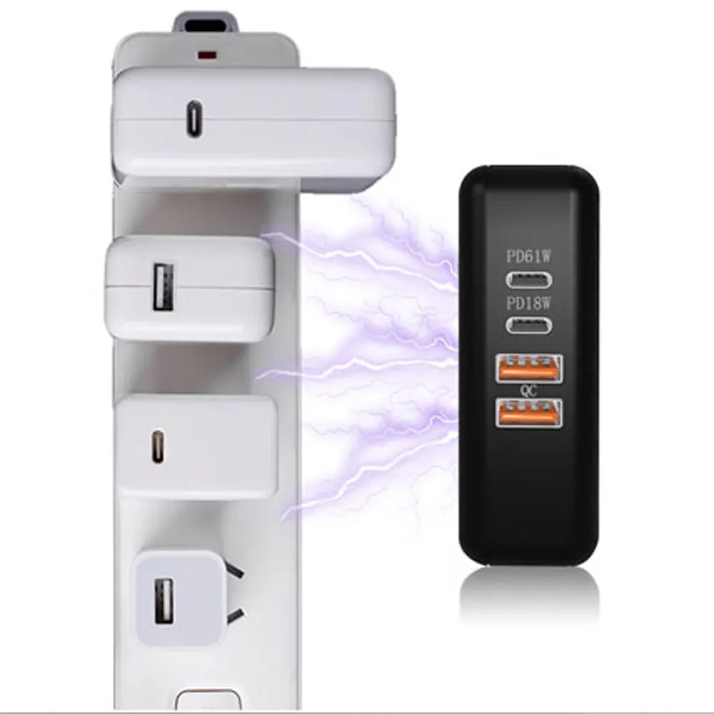 61 Вт usb type C универсальное быстрое зарядное устройство Quick Charge 3,0 Для Macbook Pro Air hp lenovo Asus Xiaomi huawei iPhone mate телефон ноутбук