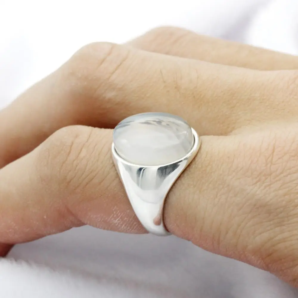 Женское серебряное мужское кольцо с большой планкой простое дизайнерское на