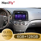 Автомагнитола NaviFly 7862, 6 ГБ + 128 ГБ, QLED, 1280*720, DSP, 4G LTE, Android 10,0, навигация, GPS, радио, плеер для Hyundai Elantra 4 HD 2006 2012
