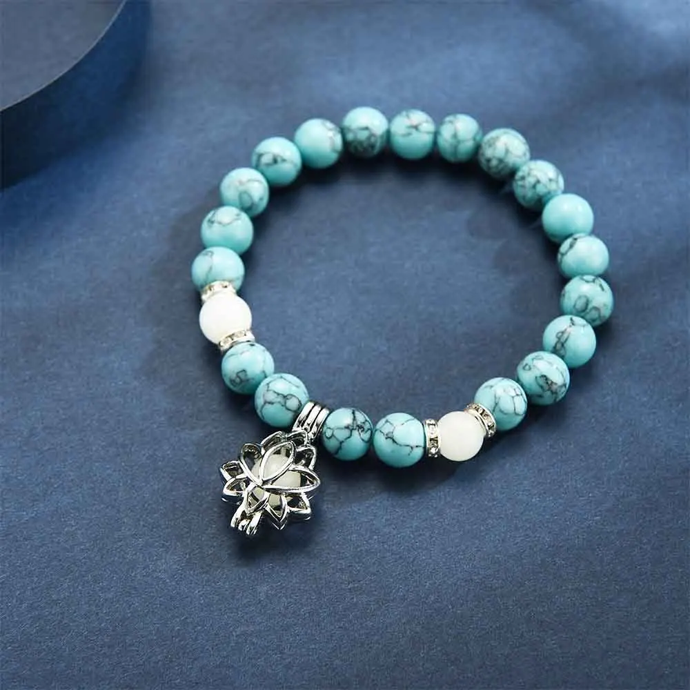 1 шт. браслет люминесцентный светящийся модный в темноте Лотос украшения форме