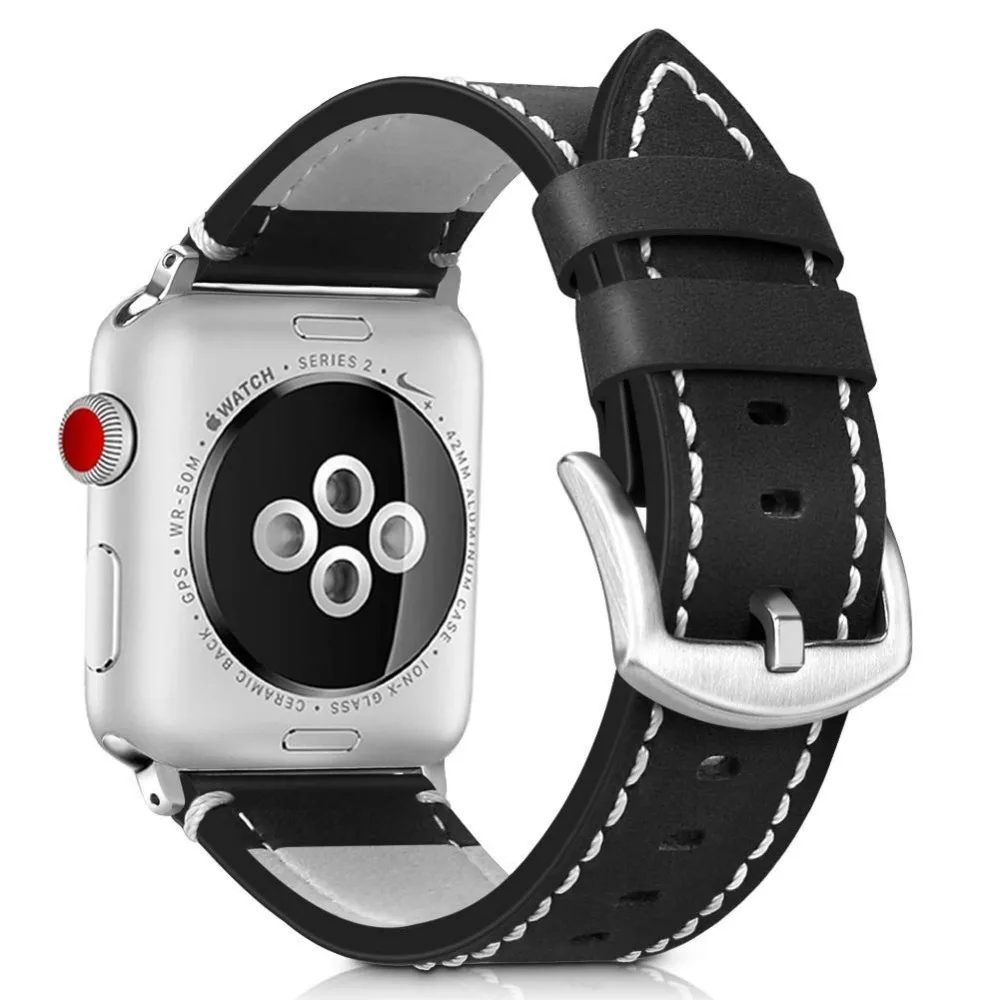 Ремешок для часов кожаный ремешок наручных apple watch 42 мм/38 мм браслет на запястье