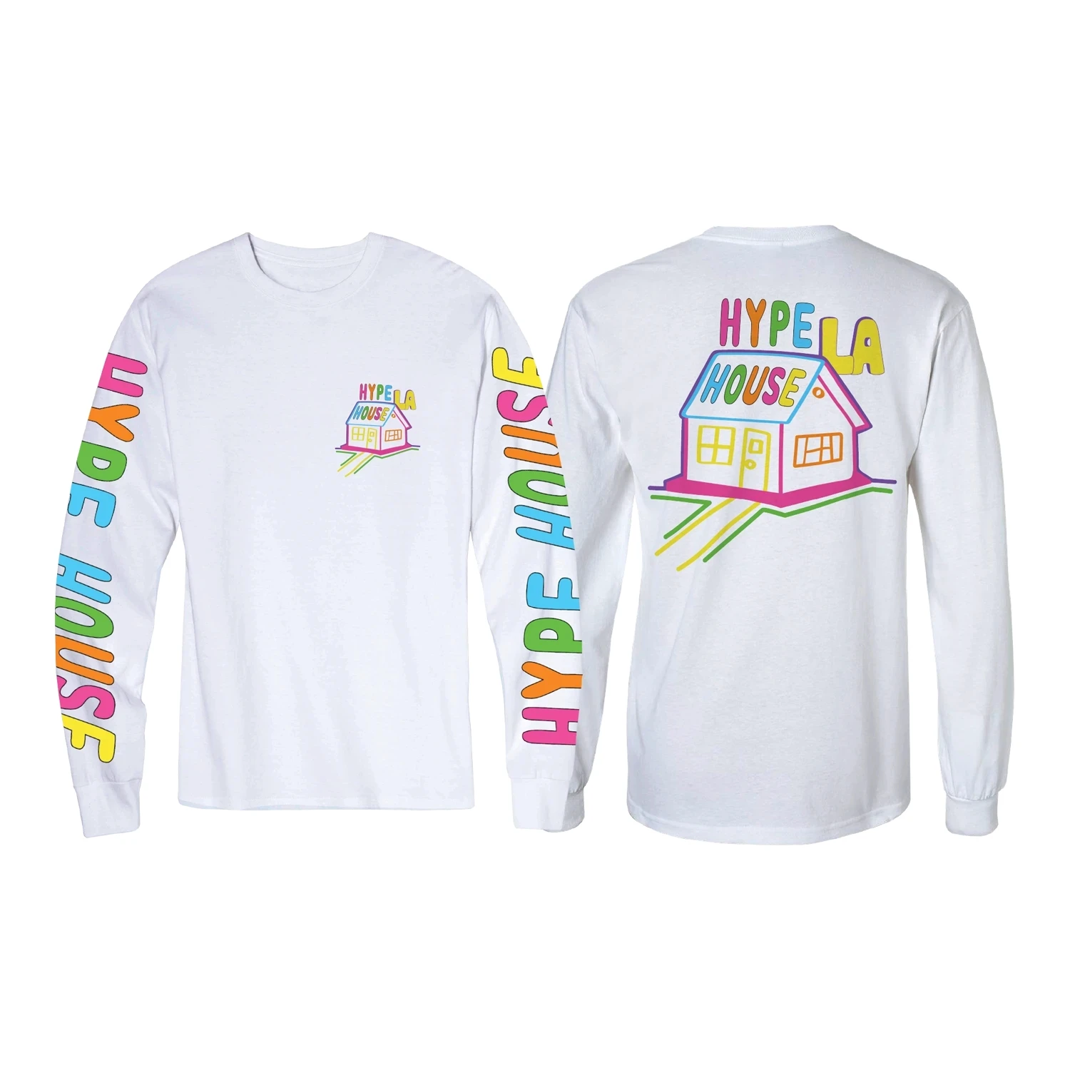 Футболка с длинными рукавами и принтом в виде дома интернет знаменитостей