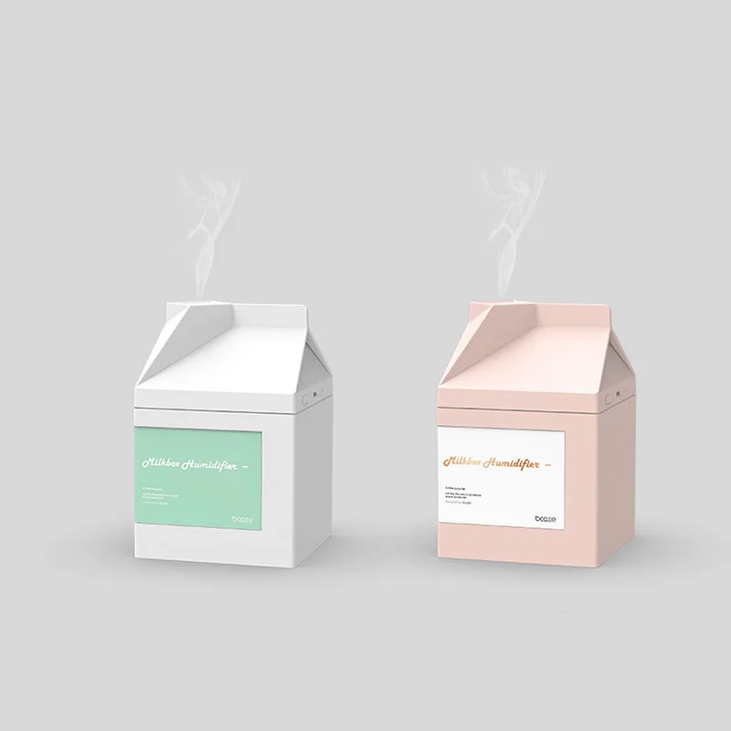 Молочный ящик мини Usb милый увлажнитель воздуха Бесшумный ультразвуковой