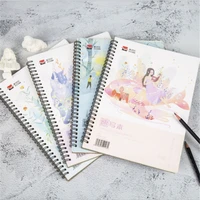 100g wood pulp sketchbook diary for drawing painting graffiti colorful cover 32 sheets sketch book memo pad notebook