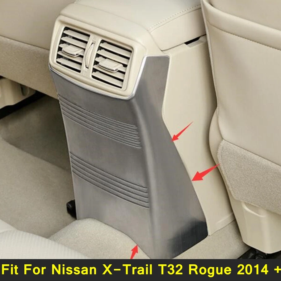 

Protector For Nissan X-Trail T32 Rogue 2014 2015 2016 Stainless Steel Rear Storage Box Anti Kick Panel Cover Trim