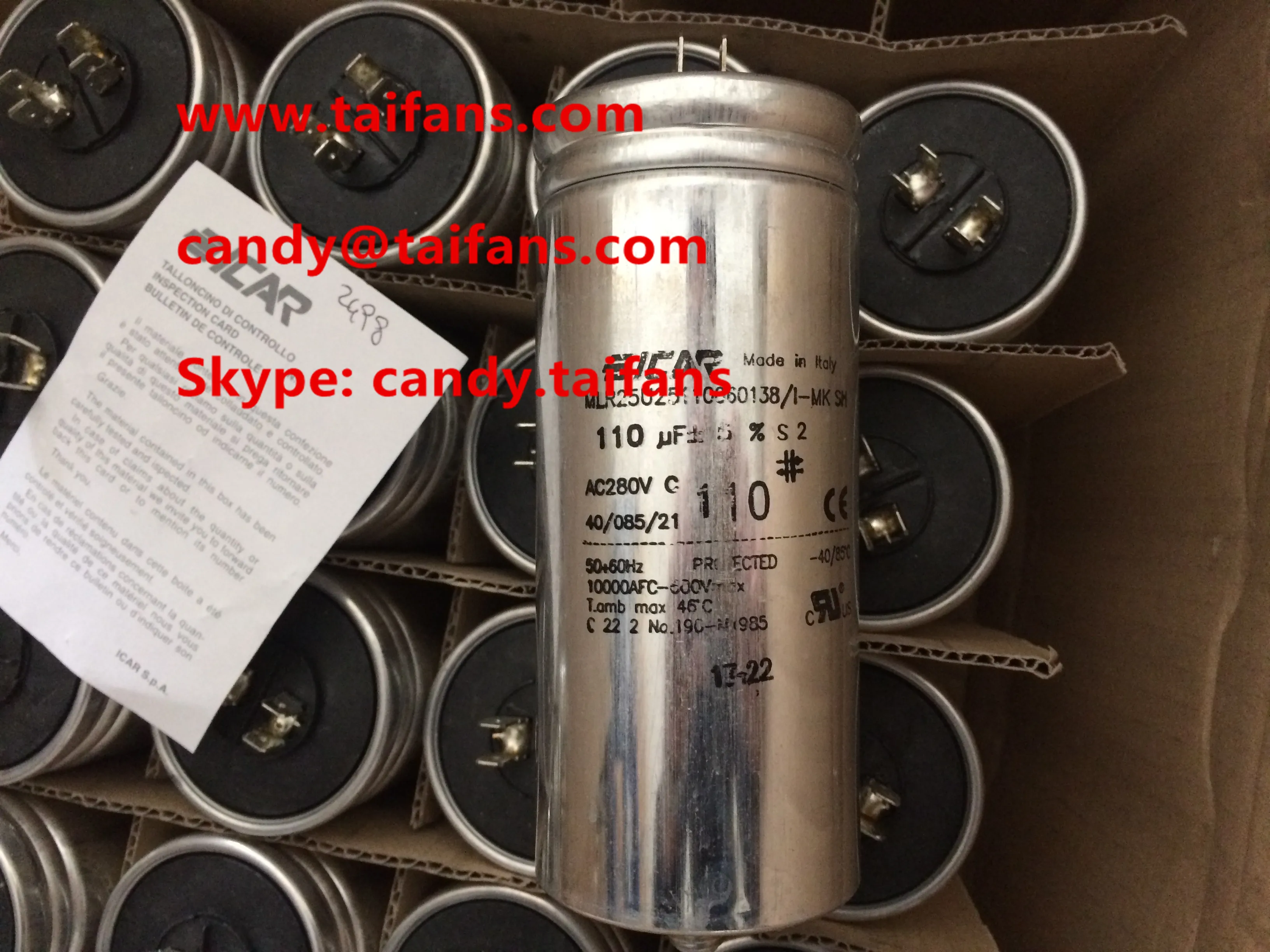 Новый конденсатор с алюминиевой крышкой MLR25U25110060138/I-MK SH 110 мкФ 280V | Электроника