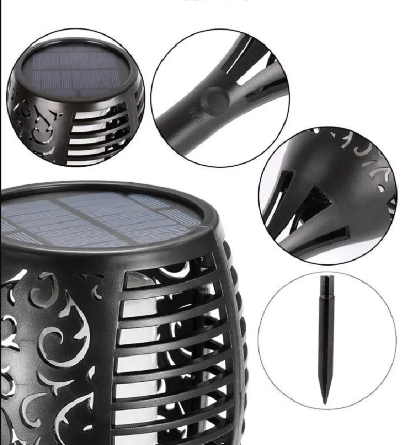 

7 Color Solar garden Light Outdoor flame Waterproof LED Solar Torch Lamp Landscape Lawn Lamp