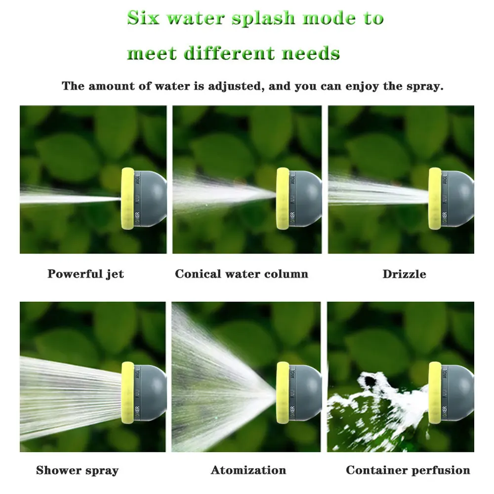 Портативный садовый шланг катушка многофункциональная насадка для полива