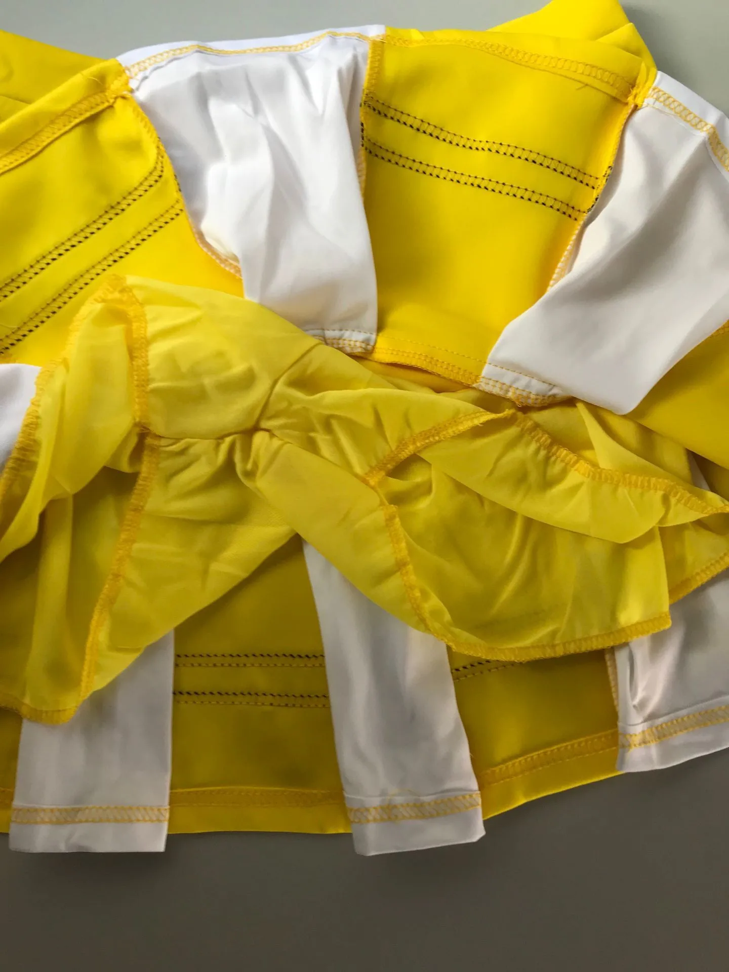 Желтый сексуальный костюм Чирлидера старшей школы униформа для девочек наряд