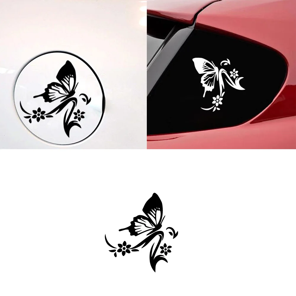 Смешные бабочки автомобиль искусственная кожа виниловые автомобильные наклейки