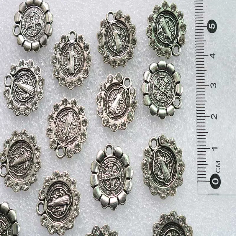 Религиозная медаль подвеска Креста Святого Бенедикта нурсии амулет|Шармы| |