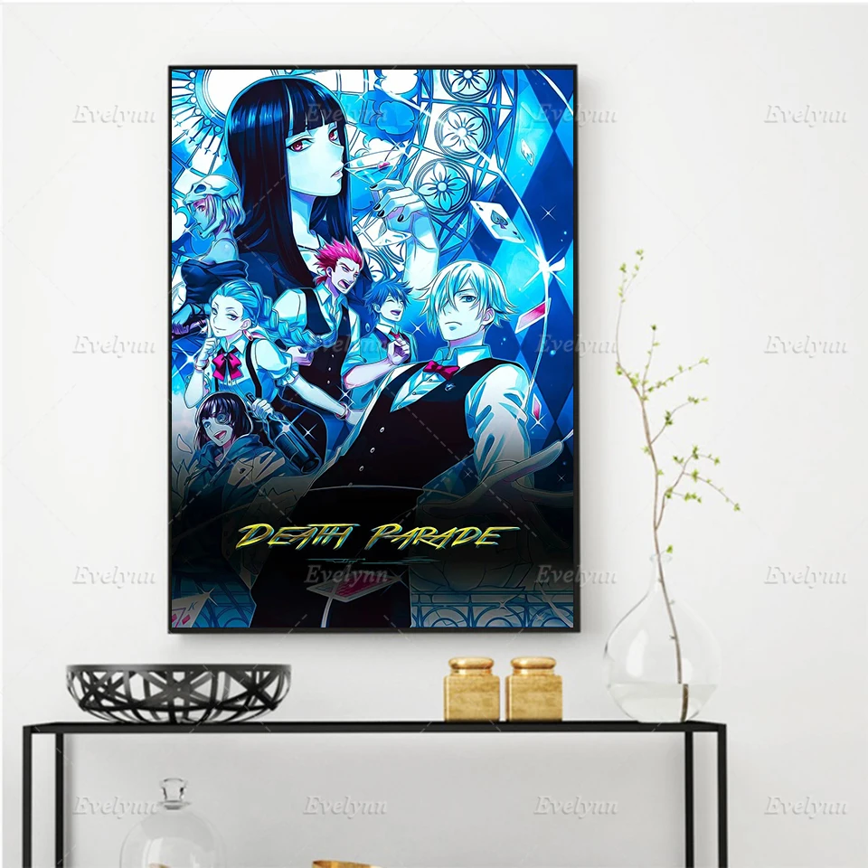 

Hot New Wall Art Canvas Painting Anime Death Parade Posters And Prints Modern Modular Pictures For Living Room Home Decor Frame
