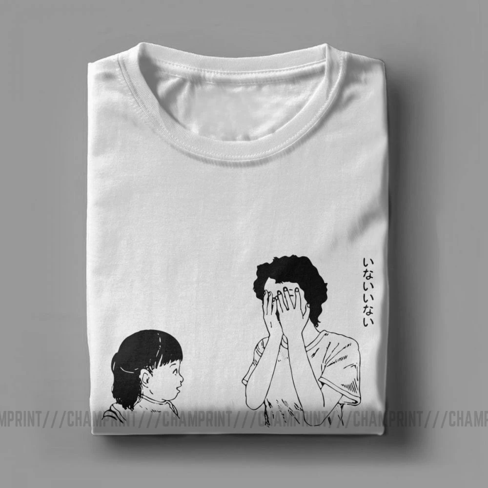 Футболка Shintaro Kago Peek a boo Мужская японская рубашка из хлопка с коротким рукавом