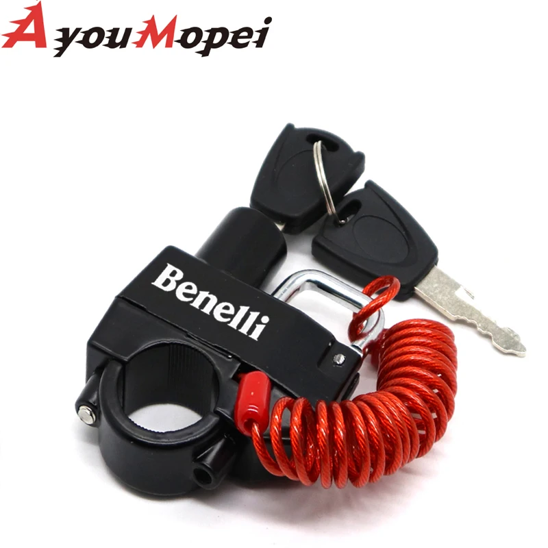 Противоугонный замок на шлем для BENELLI TRK 502 Leoncino 500 200 BJ250 BJ500 TNT 125 300 600 502c аксессуары