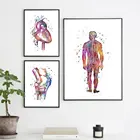 Абстрактная фотография, скандинавский холст, Настенная картина, цветная меридианская живопись, медицинское украшение