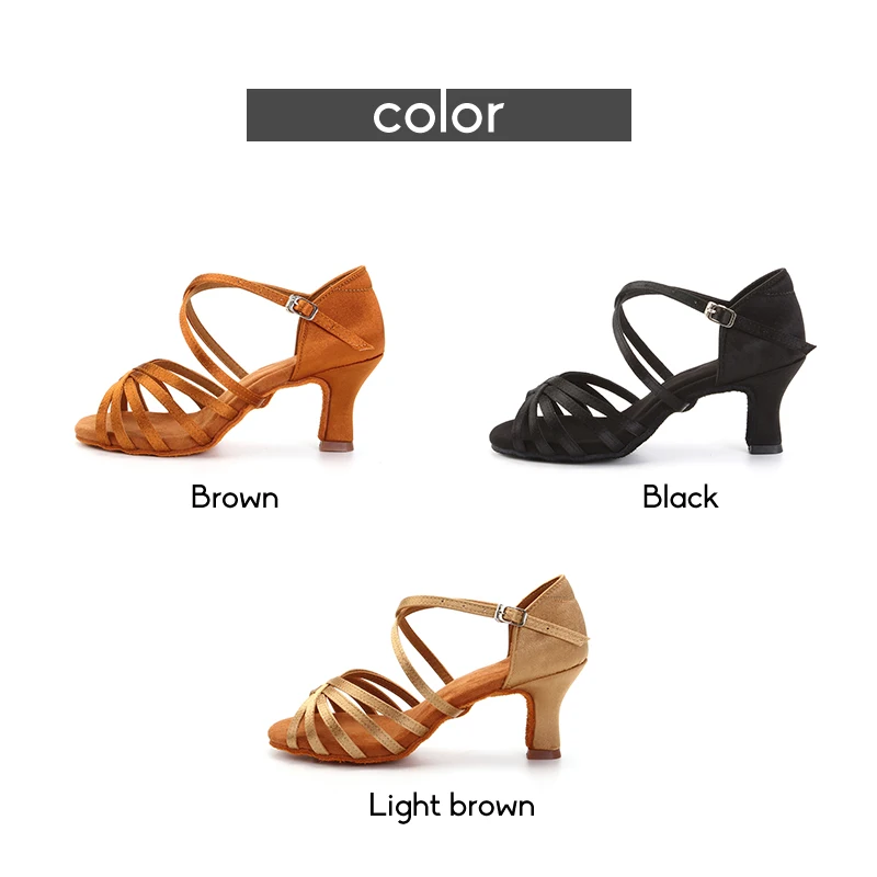 DKZSYIM Women latin dance shoes for Girls/Ladies Stable heel Ballroom Latin shoes Tango&Salsa High Heeled practice Dance Sneaker