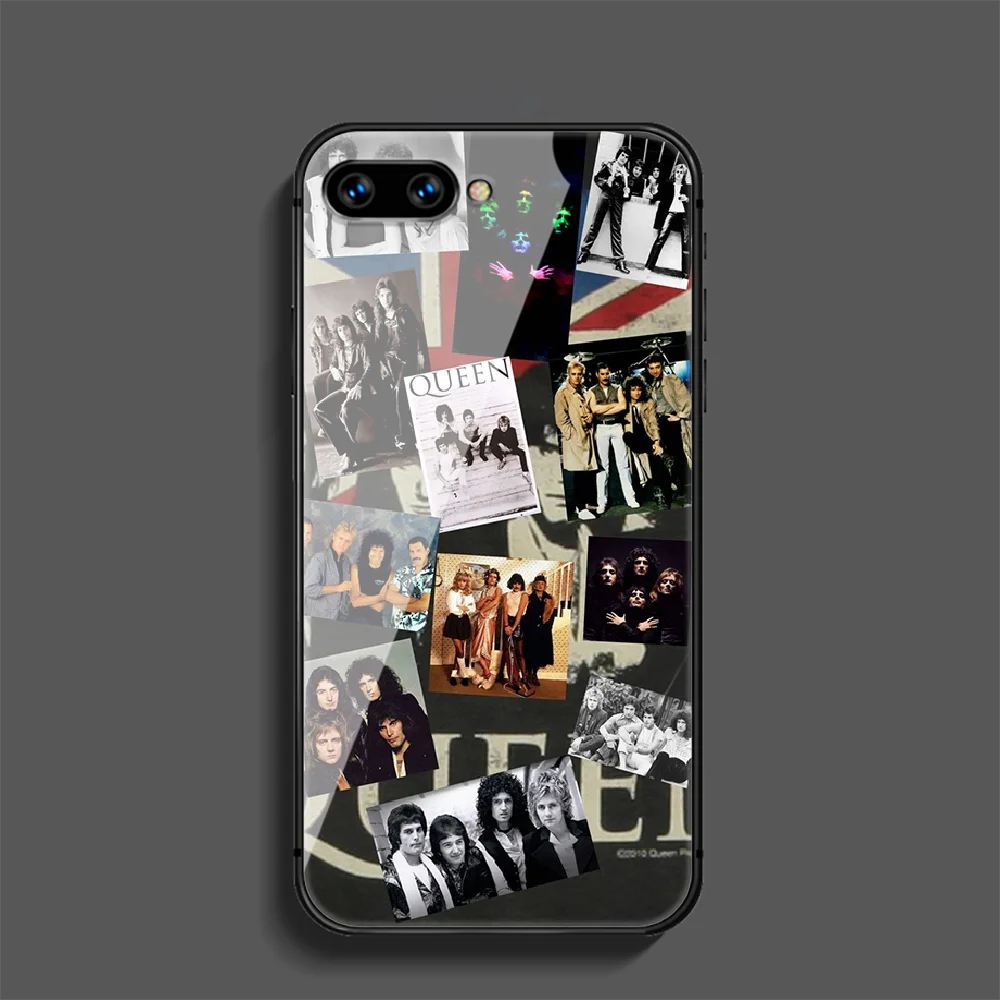 

Queen Band Phone Tempered Glass Case Cover For Huawei Honor Nova 5T 71 8A 8X 8 9X 9 10 10I 20 30 Pro Lite 3D Soft Black Silicone