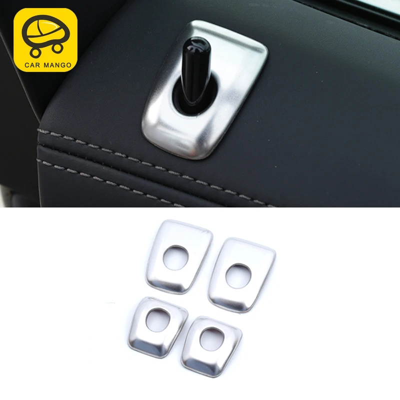 

CarManGo for BMW X5 G05 2019 Car Styling Stainless Steel Window Lock Panel Cover Trim Frame Sticker Interior Accessories