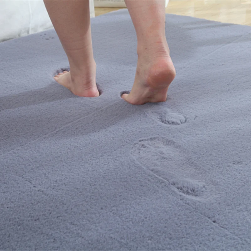 Обувь на платформе из искусственного кроличьего меха Сапоги ковер плюша с