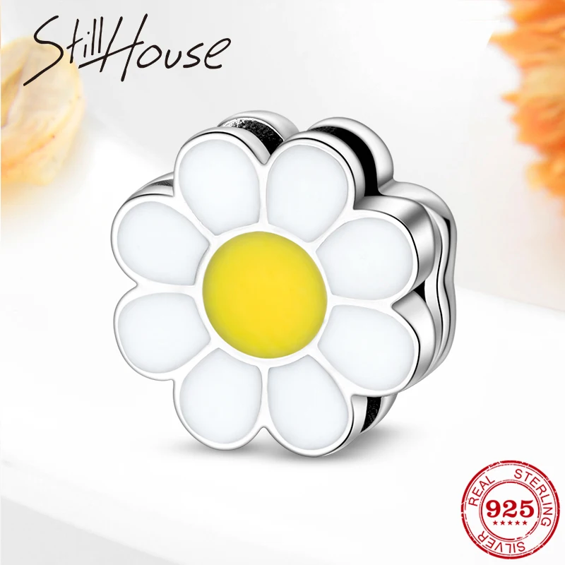 Женский браслет из серебра 925 пробы с эмалью|Ювелирные шармы| |