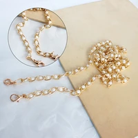 1pc durable pearl bag strap metal chain multi use lobster clasp diy handle replacement handmade accessories