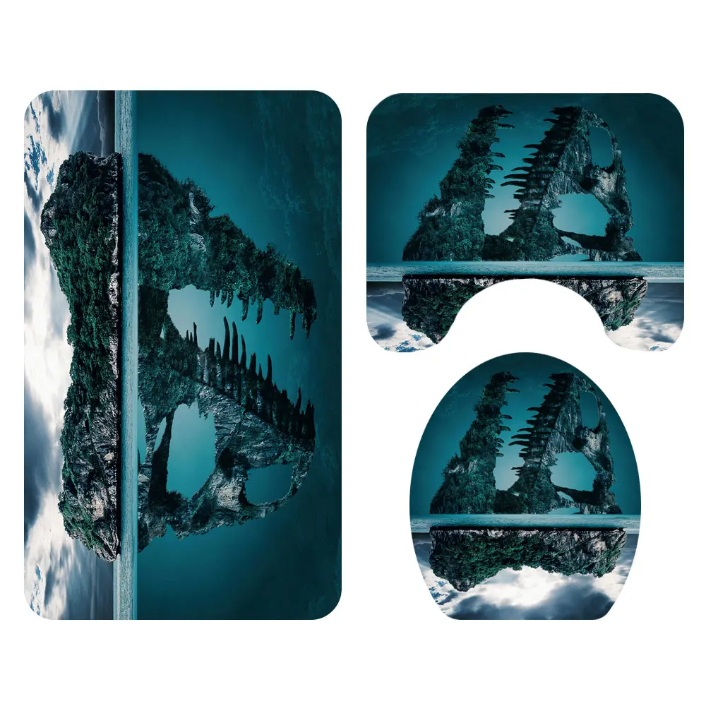 Занавеска для душа Морской остров занавеска ванной комнаты с морским пейзажем