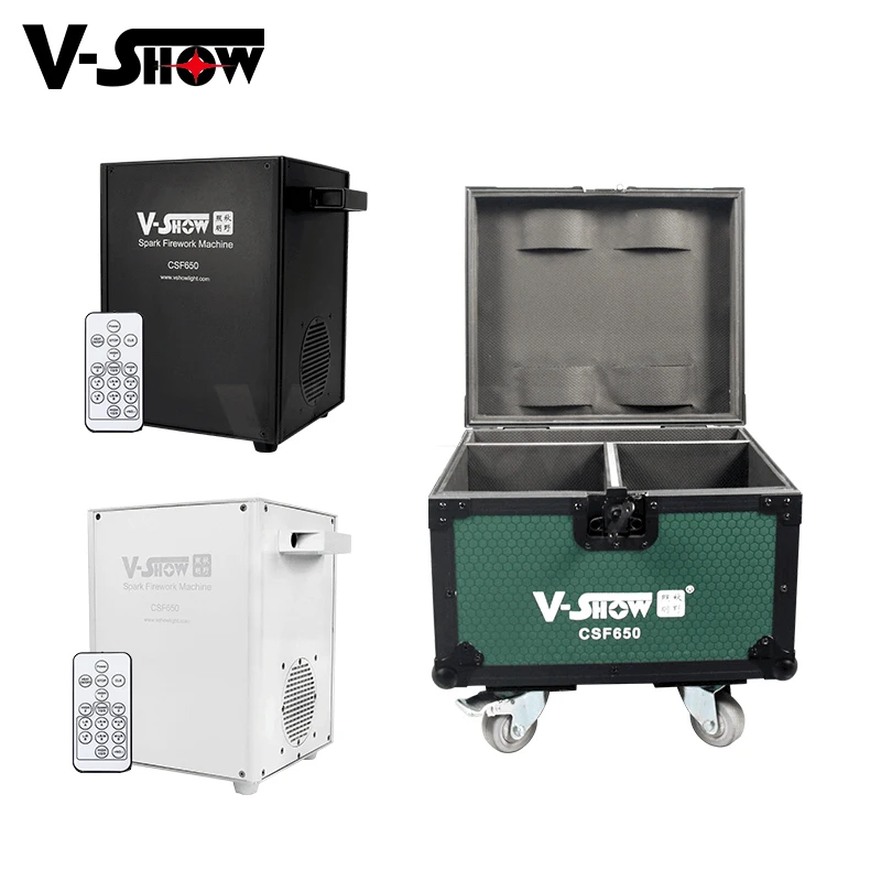V-шоу 2шт с чехол 650W холодная искра машина Свадьба Крытый специальный эффект для Dj