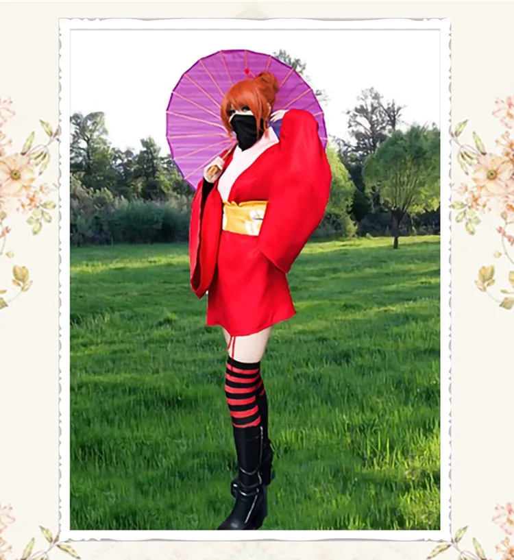 Токио аниме &quotгинтама&quot пятиконечная звезда Косплэй костюм Для женщин Silver Soul