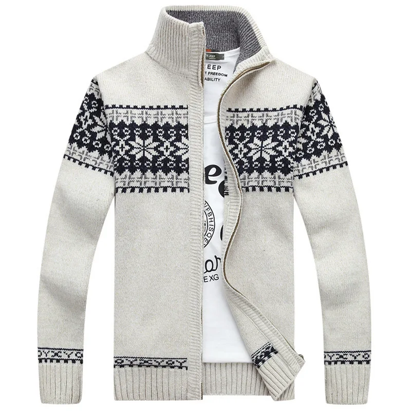 

Supply Men's Cardigan Sweater Coat Stylish Guy's Large Size Korean Jacquard Sweater Autumn Sweater Factory Price Wholesale