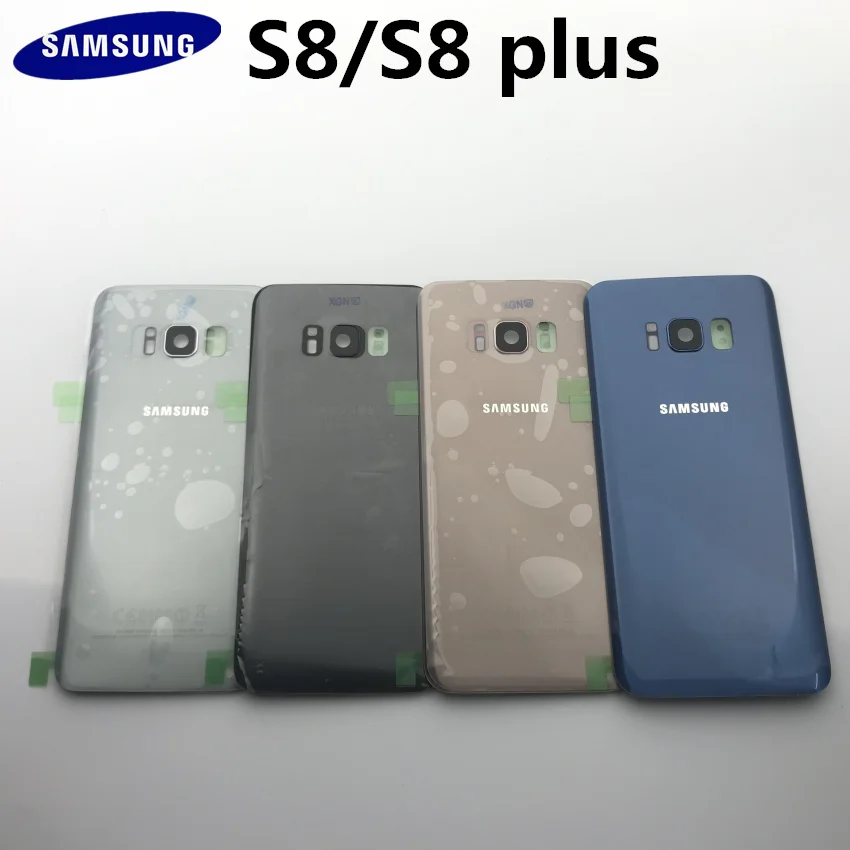 Оригинальное 3D стекло для samsung Galaxy S8 S8 Plus G950F G955F задняя крышка батарейного отсека задняя крышка Корпус Замена чехол+ клейкая наклейка