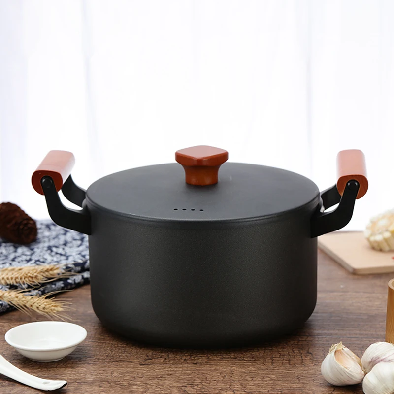 4.5L Large Capacity Stockpot with Lid Iron Soup Pot Durable and Good Heat Conduction High Quality Saucepan Cooking | Дом и сад