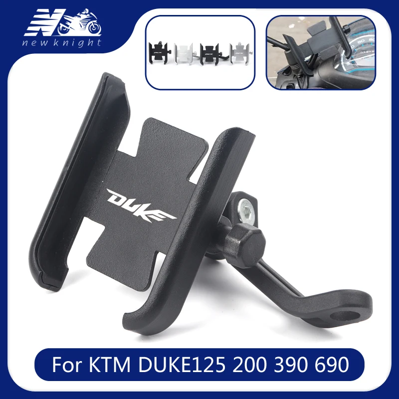 

For KTM DUKE125 200 390 690 790 Motorcycle CNC Aluminum Mobile Phone Holder GPS Navigator Mirror Handlebar Bracket Accessories
