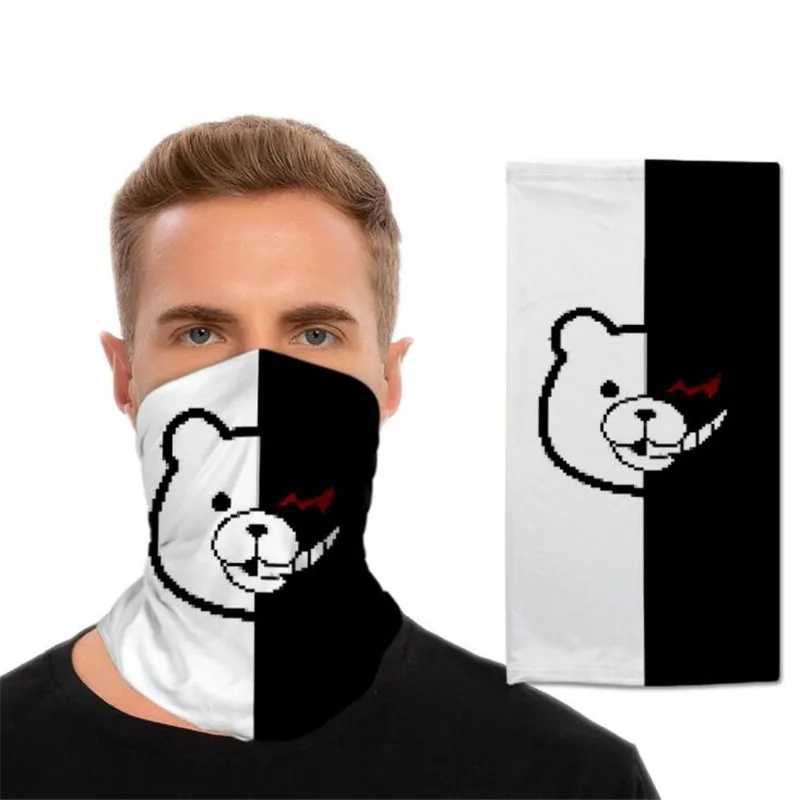 Розовые ботинки для косплея черные и белые маски медведей велосипед мотоцикл