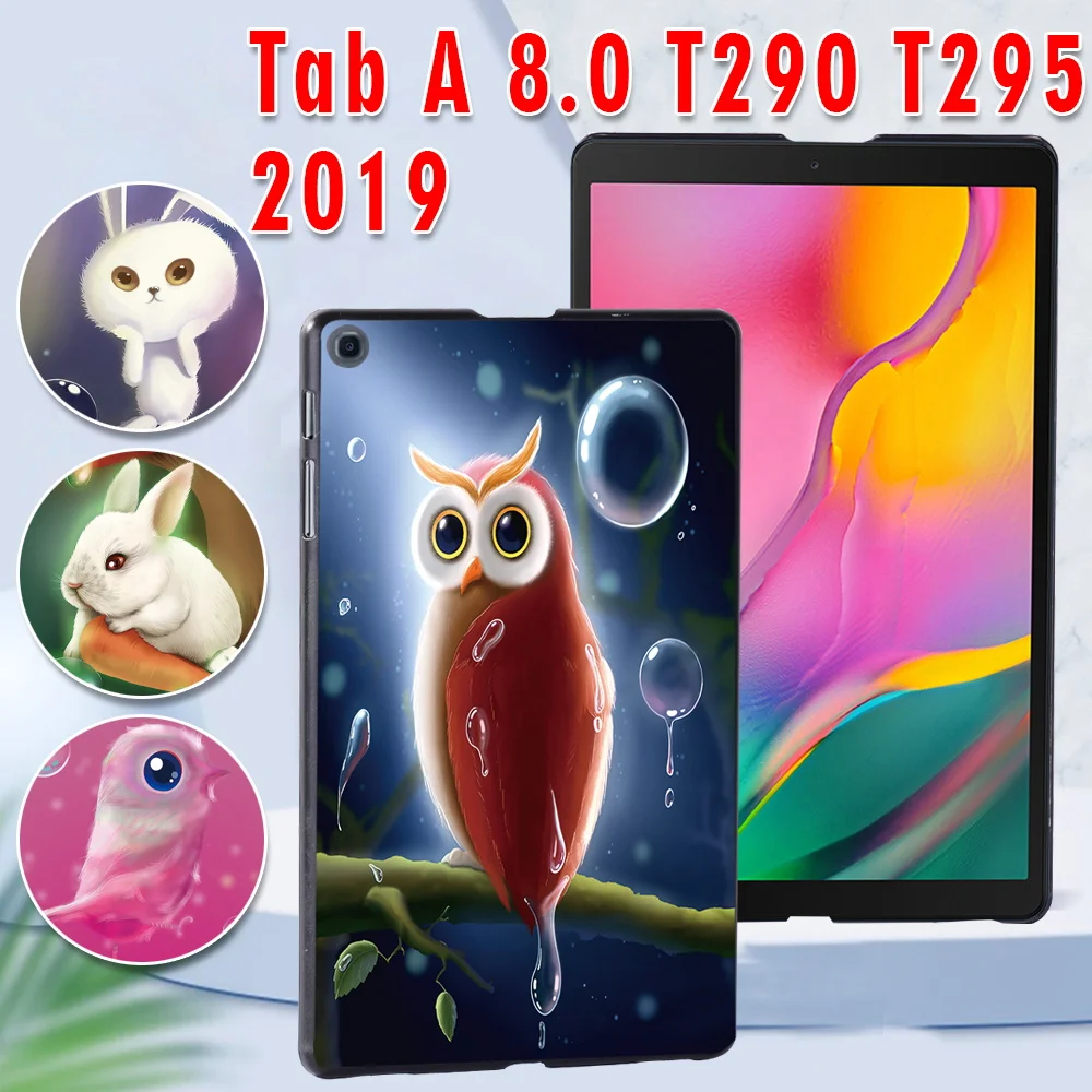 

Tablets Case for Samsung Galaxy Tab A 8.0 (2019) T290/T295 Back Cover + Free Stylus