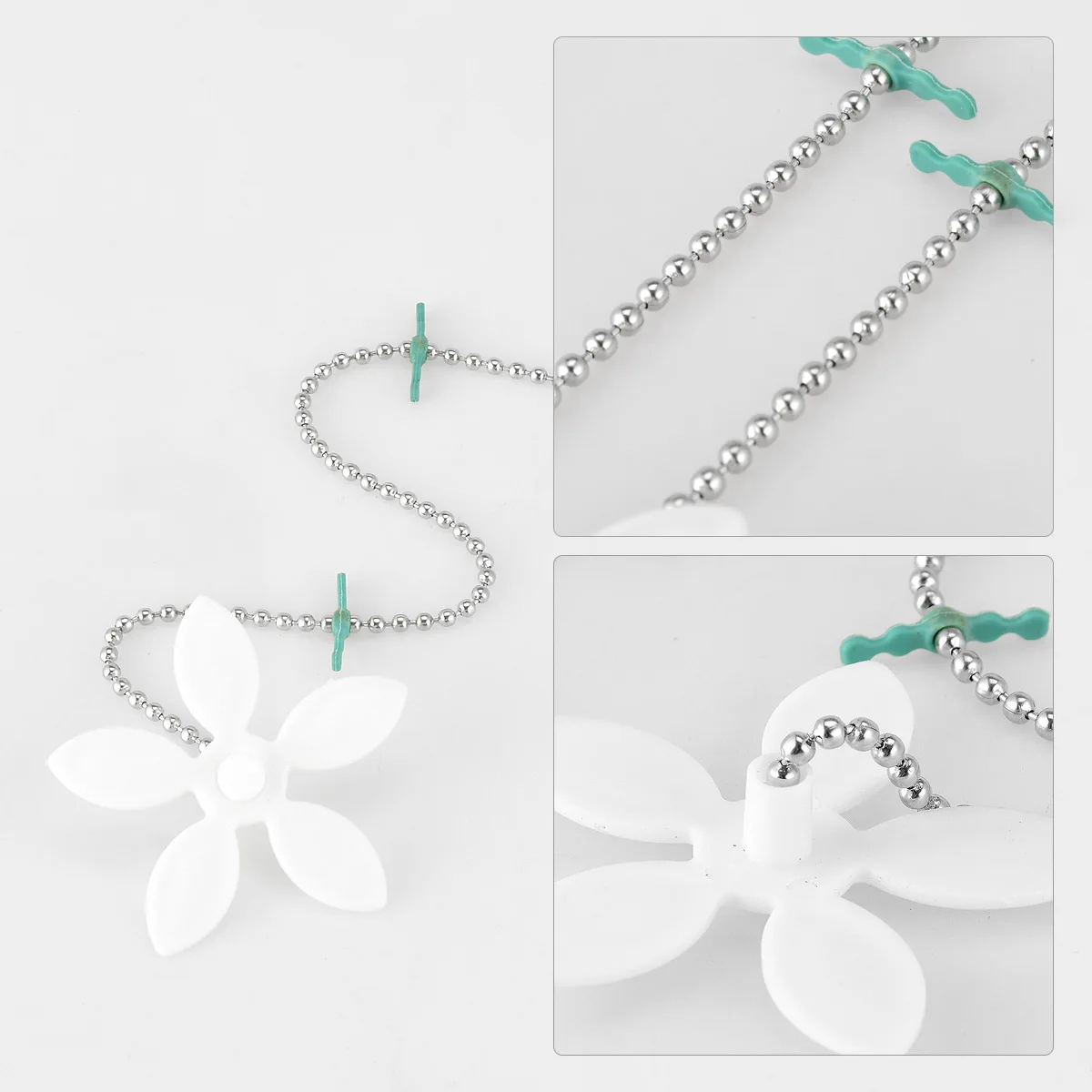 Hot Kitchen Sink Pipeline Cleaning Hook Article Bathroom Sewer Hair Cleaner Small Flower Chain Anti-Blocking Drainage Tool | Дом и сад