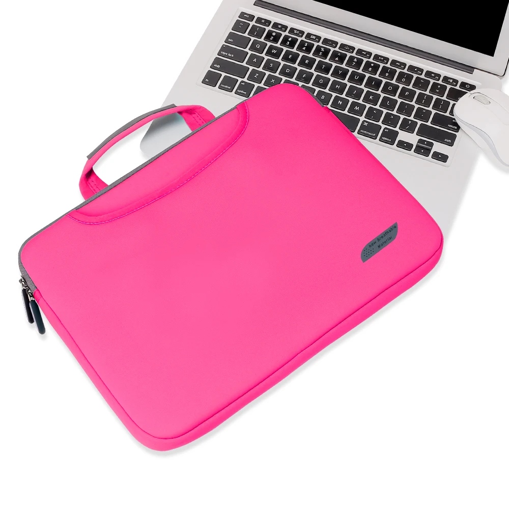 Rose Red Для Macbook Air 11 13 Чехол сумка для ноутбука 12 13,3 15,6 сумка для ноутбука чехол для Macbook Pro 13 15 чехол A1989 A1466 A1932 - Цвет: Rose Red