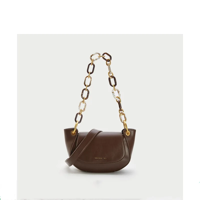 

Luxury Big Chain Lady Shoulder Bags Fashion Personality High-quality Leather Handbag Designer Woman Messenger Bag Evening Pack