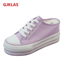 canvas shoes for women platform wedge sneakers slippers high heels women chunky sneakers new trainers shoes plataformas mujer